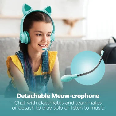 HyperGear® Kombat Kitty Gaming Headset for Kids (Teal)