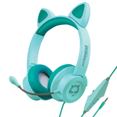 HyperGear® Kombat Kitty Gaming Headset for Kids (Teal)