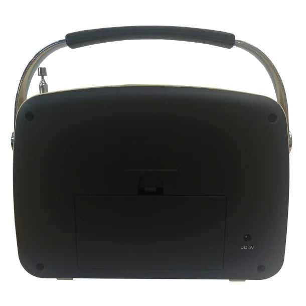 Supersonic® Retro Portable AM/FM Radio with Bluetooth®, SC-1201 (Black)