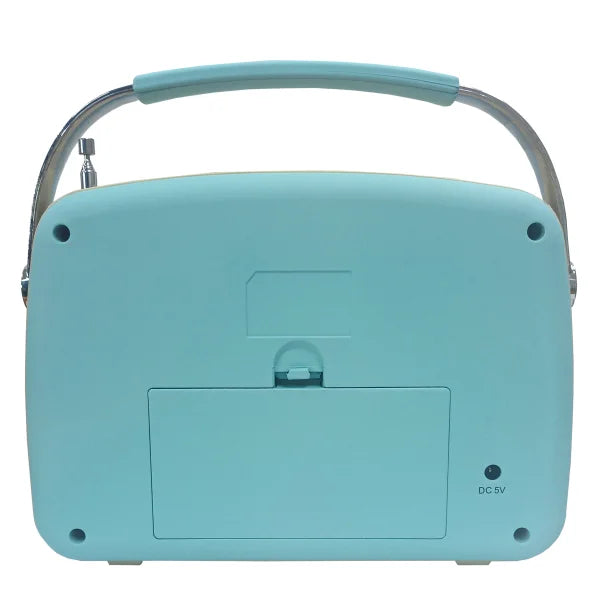 Supersonic® Retro Portable AM/FM Radio with Bluetooth®, SC-1201 (Blue)