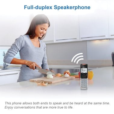 VTech® Bluetooth® DECT 6.0 Expandable Cordless Phone with Connect to Cell™ and Answering System (1 Handset; Black)