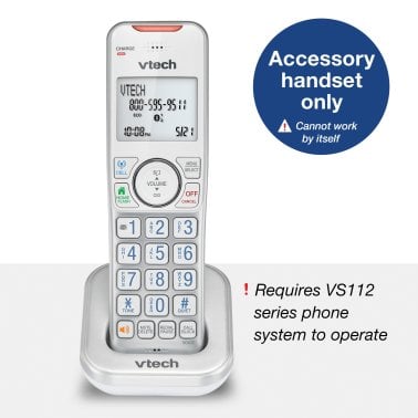 VTech® Bluetooth® DECT 6.0 Expandable Cordless Phone with Connect to Cell™ and Answering System (1 Handset; Silver)