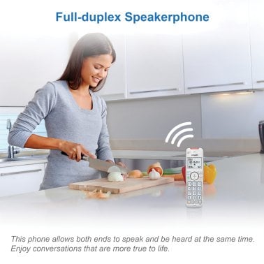 VTech® Bluetooth® DECT 6.0 Expandable Cordless Phone with Connect to Cell™ and Answering System (1 Handset; Silver)