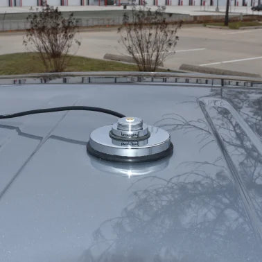 Browning® 3-5/8-In. NMO Magnet Mount with Rubber Boot and Preinstalled UHF PL-259 Connector (Chrome)