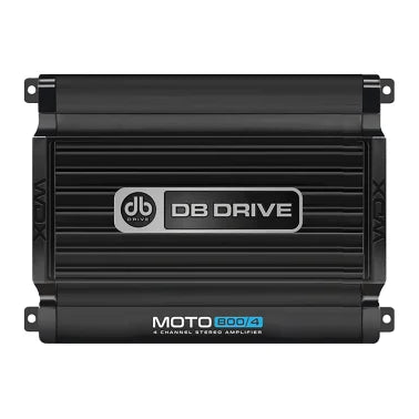 DB Drive™ WDX® MOTO Series MOTO800/4 4-Channel Audio Amplifier 12-Volt for Vehicles, Off-Road, and Marine