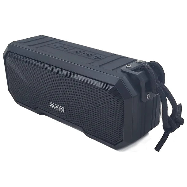 Dolphin® Audio DR-40 Diver Mini 20-Watt-Continuous-Power Bluetooth® Waterproof Portable Speaker with Lights and Speakerphone