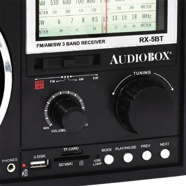 Audiobox® Rechargeable Solar Radio with Bluetooth®
