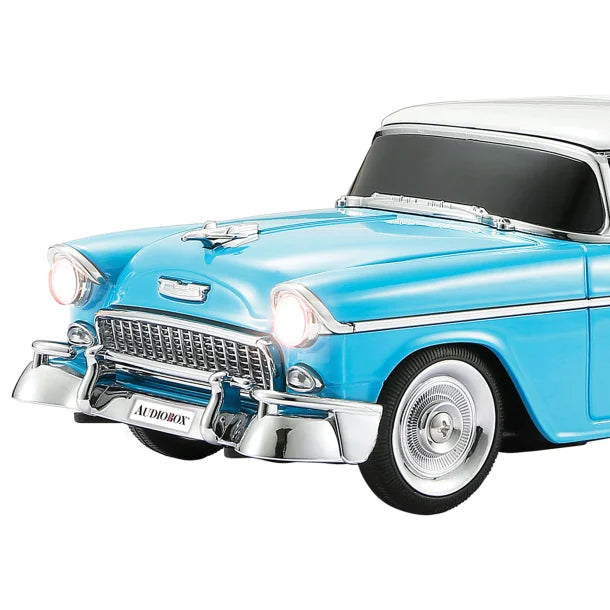 Audiobox® TRK-5500BT Retro Ride™ 10-Watt-Continuous-Output 1955 Replica Car Bluetooth® Speaker (Blue)