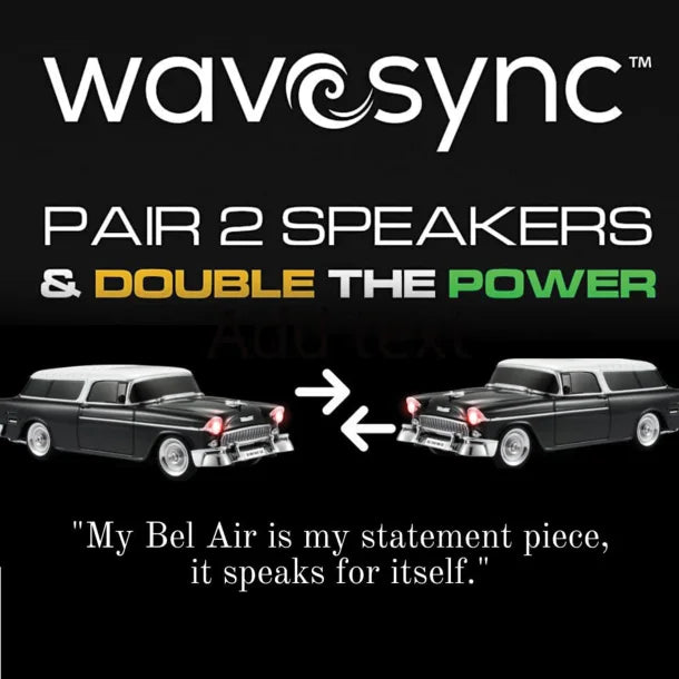 Audiobox® TRK-5500BT Retro Ride™ 10-Watt-Continuous-Output 1955 Replica Car Bluetooth® Speaker (Red)