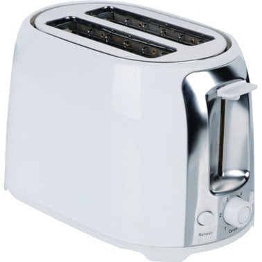Brentwood® 2-Slice Cool-Touch Toaster with Extra-Wide Slots (White)