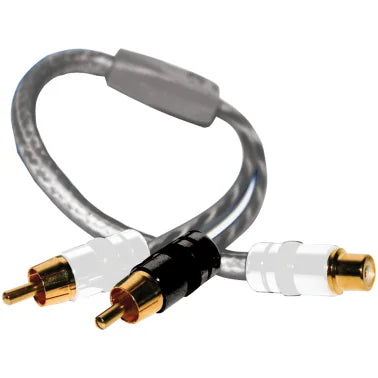 DB Link® Twisted-Pair Strandworx® Series RCA Y-Adapter, 1 Female to 2 Males