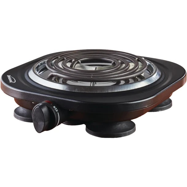 Brentwood® 1,000-Watt Single Electric Burner (Black)