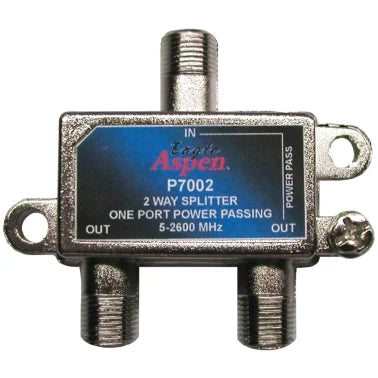 Eagle Aspen® 2-Way 2,600-MHz Coaxial Splitter with 1-Port Power Passing