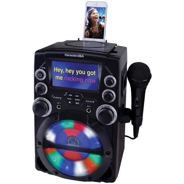 Karaoke USA™ CD+G Karaoke System with 4.3-In. Color TFT Screen