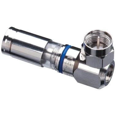 IDEAL® RG6 & RG6 InSITE™ RTQ™ Plenum Right-Angle F-Connector, 5 pk