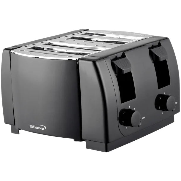 Brentwood® Cool Touch 4-Slice Toaster (Black)