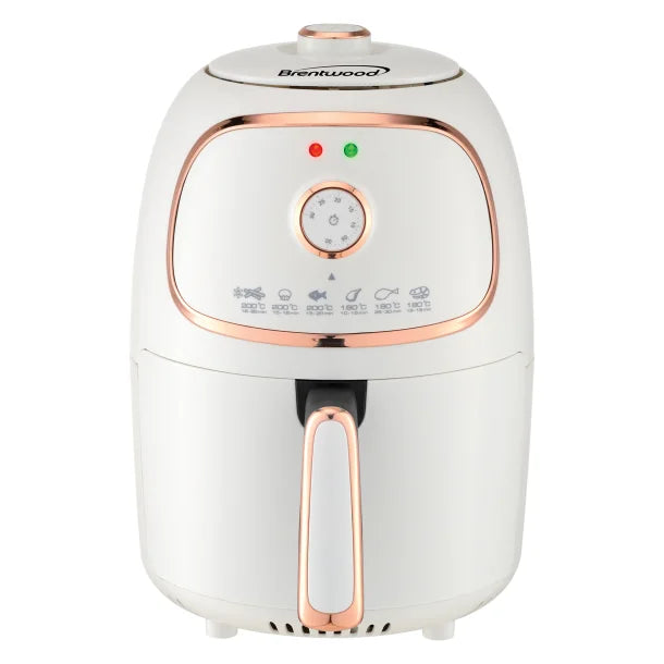 Brentwood® 2-Qt. 1,200-Watt Electric Air Fryer with Timer and Temperature Control (White)