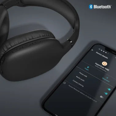 HyperGear® Vibe Over-Ear Wireless Bluetooth® Headphones with Microphone (Black)