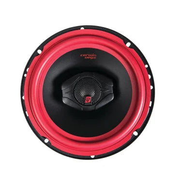 Cerwin-Vega® Mobile Vega Series 6.5-In. 400-Watt-Max 2-Way Coaxial Speakers, Black and Red, 2 Pack