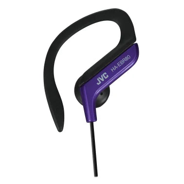 JVC® Sport In-Ear Ear Clip Sport Headphones with Microphone and Remote, HA-EBR80 (Blue)