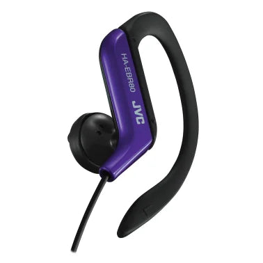 JVC® Sport In-Ear Ear Clip Sport Headphones with Microphone and Remote, HA-EBR80 (Blue)
