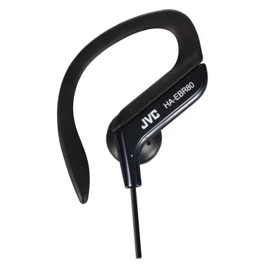 JVC® Sport In-Ear Ear Clip Sport Headphones with Microphone and Remote, HA-EBR80 (Black)