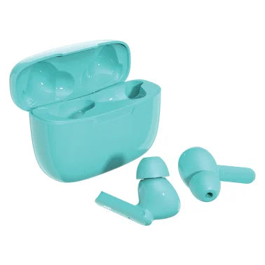 JVC® Ultra-Compact Bluetooth® Earbuds, True Wireless with Charging Case, HA-D5T (Green)