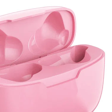 JVC® Ultra-Compact Bluetooth® Earbuds, True Wireless with Charging Case, HA-D5T (Pink)