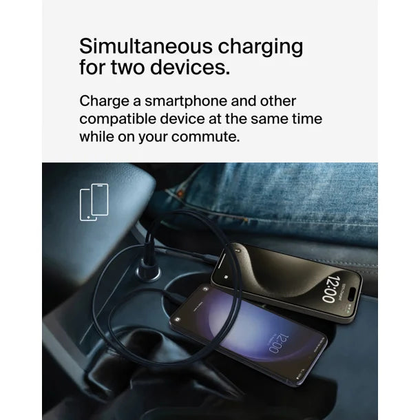 Belkin® 42-Watt Dual-USB Car Charger