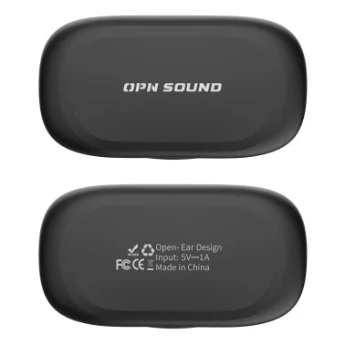 OPN Sound® Aria+ Bluetooth® Open-Ear Headphones with Microphone, True Wireless with Charging Case, Black