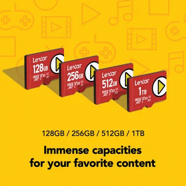 Lexar® PLAY microSDXC™ UHS-I Card (512 GB)