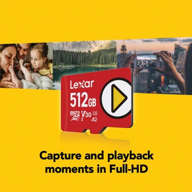 Lexar® PLAY microSDXC™ UHS-I Card (512 GB)