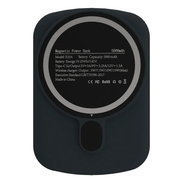 cellhelmet® 5,000-mAh Portable Power Bank with 15-Watt Wireless Charging, 20-Watt PD, and Magnetic Alignment