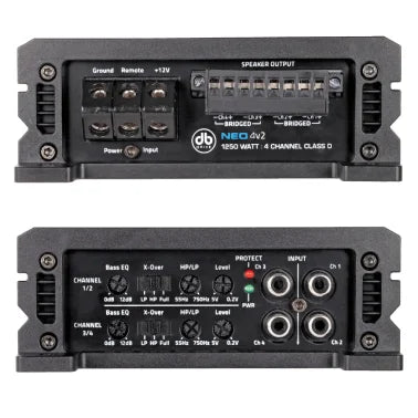 DB Drive™ NEO4 v2 Series 1,250-Watt 4-Channel Class D Amplifier