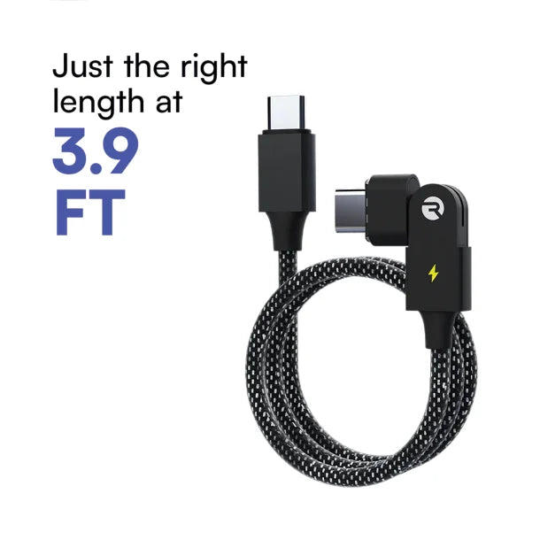 Raycon® The Magic 180 35-Watt Charging Cable, 3.3 Ft., Black