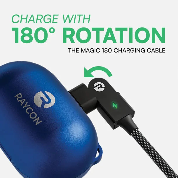 Raycon® The Magic 180 35-Watt Charging Cable, 3.3 Ft., Black