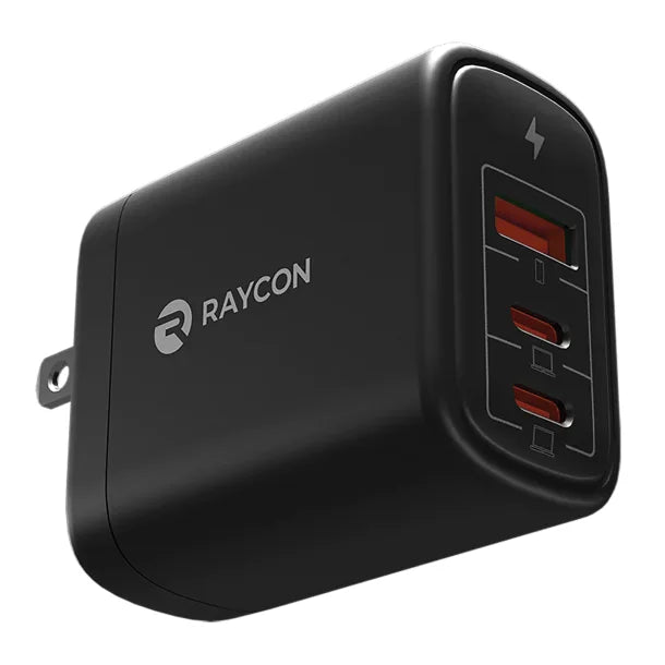 Raycon® The Magic Charger 65-Watt 3-Port USB-C®/USB Wall Charger, Black