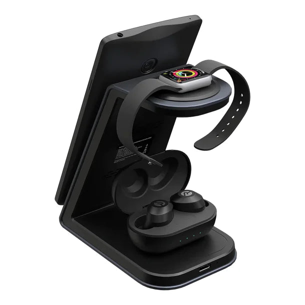 Raycon® The Magic Charging Station, 15-Watt Qi® Charging, RAPSTA300-23E-BLA