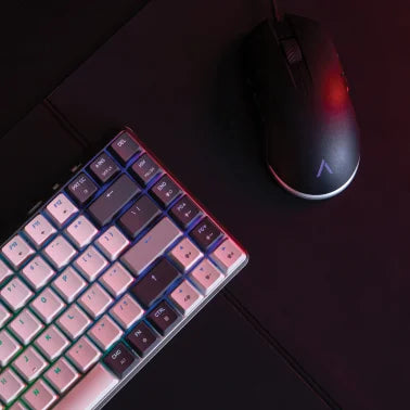 Azio Cascade Slim Bluetooth® and USB Mechanical Computer Keyboard, Hot-Swappable Switches, Backlit, Forest Dark