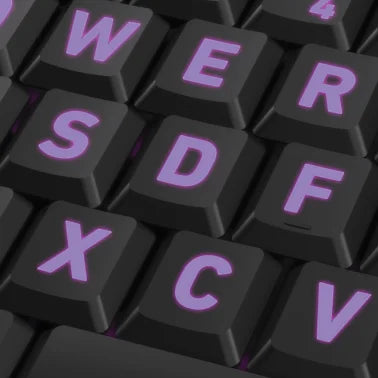 Azio KB505U Vision USB Wired Computer Keyboard for PC, Large Print, 3-Color Backlight, Black