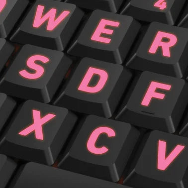 Azio KB505U Vision USB Wired Computer Keyboard for PC, Large Print, 3-Color Backlight, Black