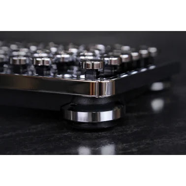 Azio MK Retro USB Wired Mechanical Typewriter Keyboard for PC, Black