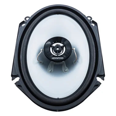 KENWOOD® Sport Series KFC-6866S 6-In. x 8-In., 250-Watt-Max 2-Way Full-Range Coaxial Speakers, Black, 2 Pack