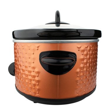 Brentwood® 3.5-Quart Diamond-Pattern Slow Cooker (Copper)
