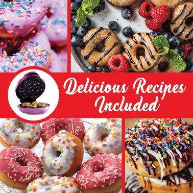 Brentwood® Just For Fun Electric 7-Hole Nonstick Mini Donut Maker