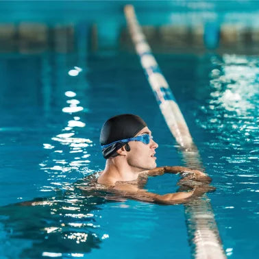 OPN Sound® Swym+ Bluetooth® Bone-Conduction Neckband Waterproof Headphones with Microphone and MP3 Storage, Black