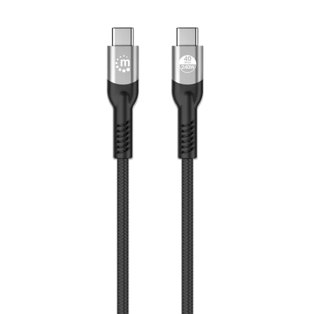 Manhattan® USB4®/Thunderbolt™ 4 Type-C 40-Gbps 8K Video and 240-Watt EPR Charging Cable, PD 3.1