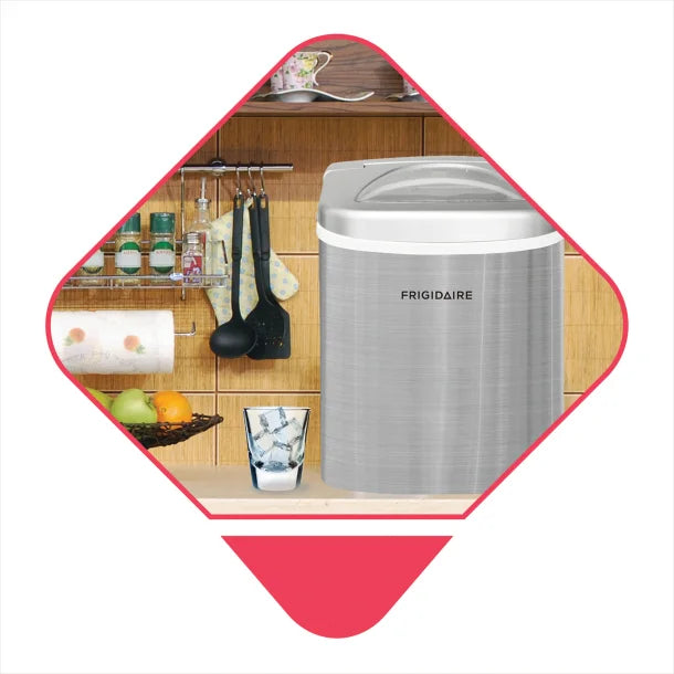 Frigidaire® 26-Lb. Stainless Steel Countertop Ice Maker