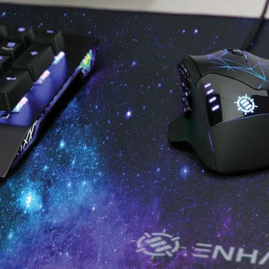 ENHANCE Pathogen Series Fabric-Top Extended Gaming Mouse Pad, Rectangular, Blue, GX-MP2 XXL