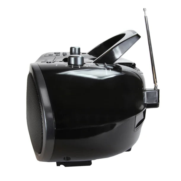 Emerson® Bluetooth® 720p DVD/CD/Radio Boom Box with 7-In. Screen and Remote, Gray, EDL-2560H